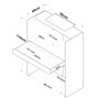 Hanah Home Mesa de Recepción MA104 - 4748 con Iluminación LED